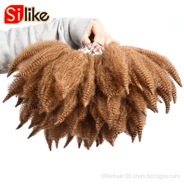xuchang supplier senegalese twist hair Bulk afro kinky curl braids marley Jumbo crochet synthetic braiding hair